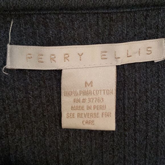Perry Ellis Polo Gray Men’s Shirt Size M - Picture 3 of 8